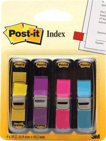 Post-it samolepiace záložka 7000052572 4 bloky / bal. žltá, purpurová, ružová, tyrkysová