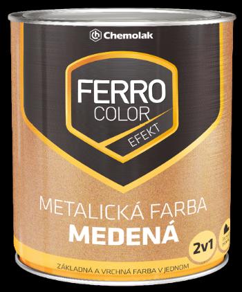 FERRO COLOR EFEKT - Metalická antikorózna farba 2v1 medená (efekt) 0,75 L