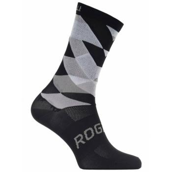 Dizajnové funkčnou ponožky Rogelli SCALE 14, čierno-biele 007.151 XL (44-47)