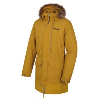 Pánsky zimný kabát Husky Nelidas M horčicová XL