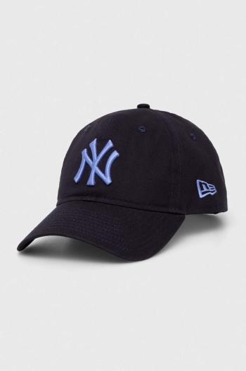 Bavlnená šiltovka New Era tmavomodrá farba, s nášivkou, NEW YORK YANKEES