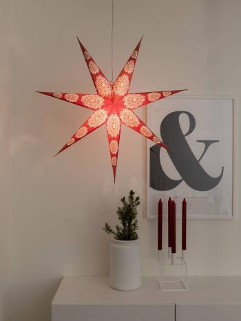 Konstsmide 2920-520 vianočná hviezda   žiarovka, LED  červená, biela  s podstavcom