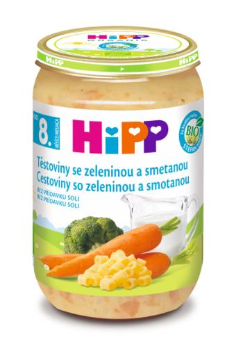 Hipp Príkrm zeleninový BIO Cestoviny so zeleninou a smotanou 220g