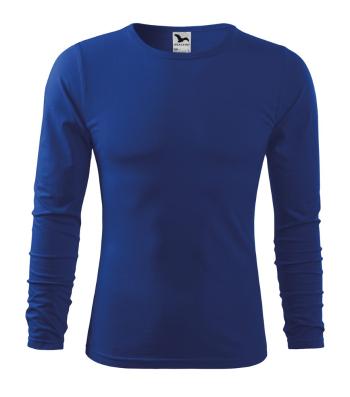 MALFINI Pánske tričko s dlhým rukávom Fit-T Long Sleeve - Kráľovská modrá | M