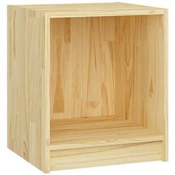 SHUMEE Nočný stolík 35,5 × 33,5 × 41,5 cm masívne borovicové drevo, 809919