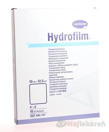 HYDROFILM samolepiaci transparentný obväz 10x12,5cm 10 ks