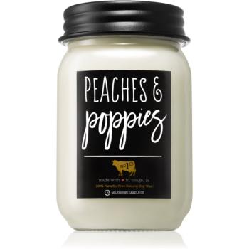 Milkhouse Candle Co. Farmhouse Peaches & Poppies vonná sviečka Mason Jar 368 g