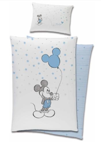 Carbotex Obliečky do detskej postieľky - Mickey Mouse modré 100 x 135 cm