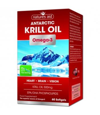 Natures Aid SUPERBA®KRILL Oil 500 mg (Omega 3) 60 kapsúl