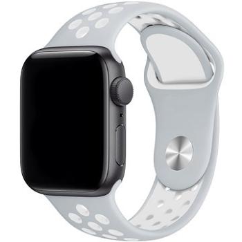 Eternico Sporty na Apple Watch 42 mm/44 mm/45 mm  Cloud White and Gray (AET-AWSP-WhGr-42)