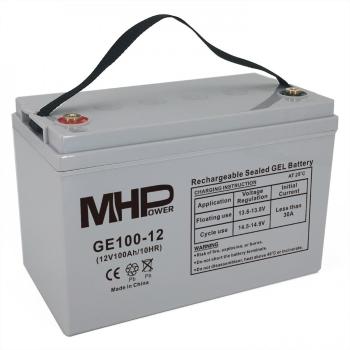 Batéria MHPower GE100-12 GEL, 12V/100Ah, T3-M8, Deep Cycle 