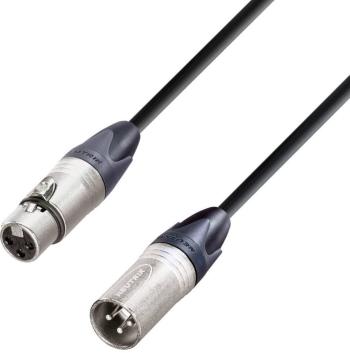 AH Cables K5MMF0500 XLR prepojovací kábel [1x XLR zásuvka - 1x XLR zástrčka] 5.00 m čierna