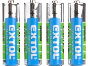 Baterie zink-chloridové, 4ks, 1,5V AA (LR6)
