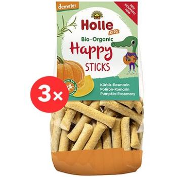 HOLLE Happy tyčinky tekvica rozmarín 3× 100 g (7640161877122)