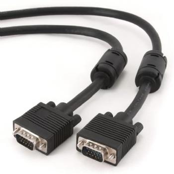 Kabel CABLEXPERT CC-PPVGA-10-B přípojný k mon  15M/15M VGA   3m  stíněný extra, ferrit BLACK