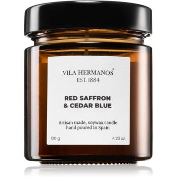 Vila Hermanos Apothecary Red Saffron & Cedar Blue vonná sviečka 120 g