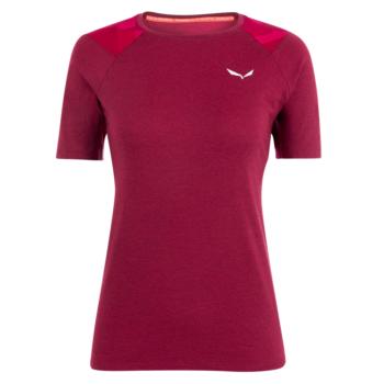 Dámske termo oblečenie tričko Salewa Cristallo warm merino responsive rhodo red 28208-6360 38