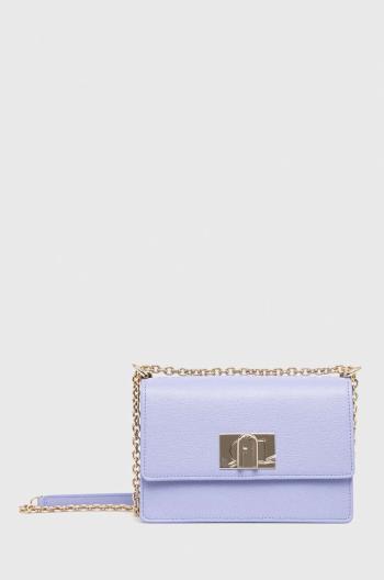 kožená kabelka Furla 1927 fialová farba