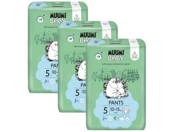 Muumi Baby Pants 5 Maxi+ 10-15 kg, mesačné balenie nohavičkových eko plienok