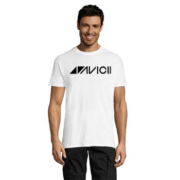 Avicii pánske tričko biele 4XL