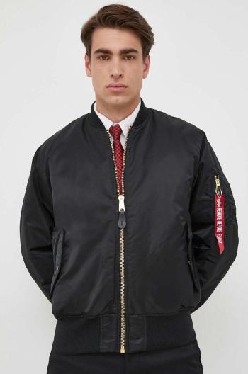 Bunda Alpha Industries pánsky, čierna farba, zimná