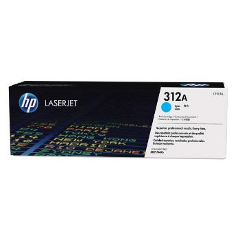 HP originál toner CF381A, cyan, 2700str., HP 312A, HP Color LaserJet Pro MFP M476dn, MFP M476dw, MFP M47, 720g, O, azurová