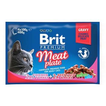 Brit Premium Cat Pouches Meat Plate 400 g (4× 100 g) (8595602506262)