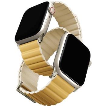 Uniq Revix Premium Edition Reversible Magnetic remienok na Apple Watch 41/40/38 mm žltý/béžový (UNIQ-41MM-REVPCYELIVY)