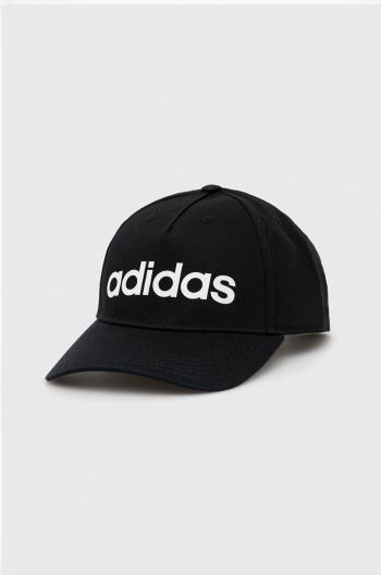 Šiltovka adidas čierna farba, s potlačou