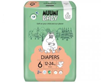 MUUMI Baby 6 Junior 12-24 kg (36 ks), eko plienky