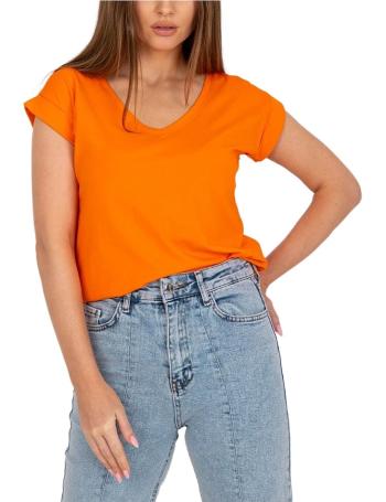 Oranžové basic tričko atlanta s krátkym rukávom vel. M