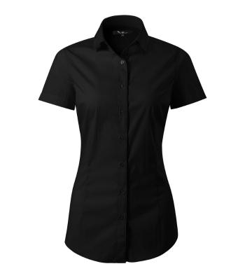 MALFINI Dámska košeľa s krátkym rukávom Flash - Čierna | L
