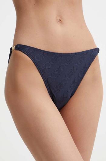 Plavkové nohavičky MICHAEL Michael Kors STRING BIKINI BOTTOM tmavomodrá farba, MM13095