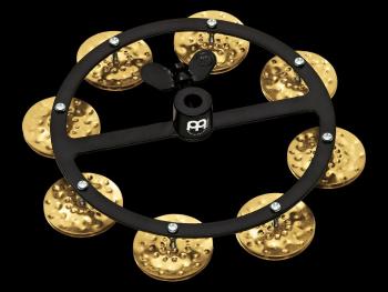 MEINL HIHAT TAMBOURINE 1-ROW HAMMERED BRASS JINGLES