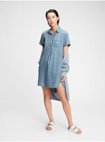 Džínsové šaty denim popover dress Modrá