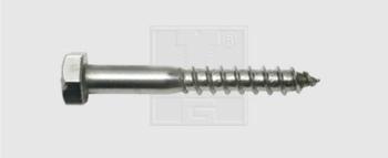 SWG  193105067 skrutka do dreva 10 mm 50 mm vonkajší šesťhran DIN 571   nerezová ocel A2 25 ks