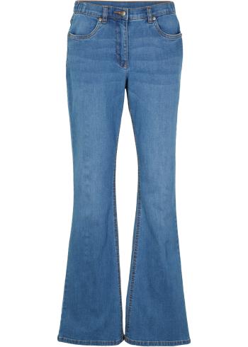 Rozšírené džínsy so strečovým podielom a čiastočne elastickým pásom