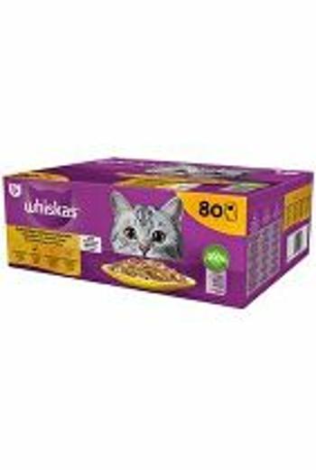 Kapsuly Whiskas. Výber hydiny 80x85g