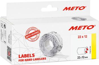 METO cenovky 9506155 permanentné Šírka etikety: 22 mm Výška štítku: 12 mm biela 1 ks
