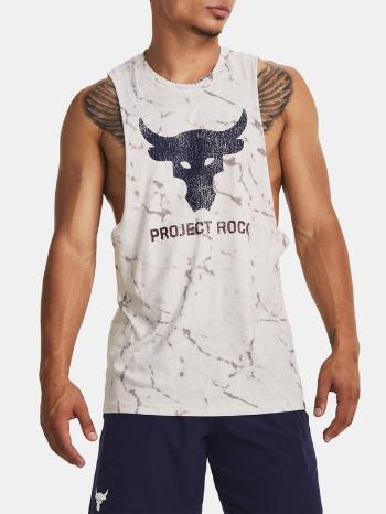 Under Armour Project Rock Brahma Bull Tielko Biela