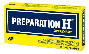Preparation H čapíky na liečbu hemeroidov 12 ks