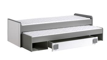 Dolmar Detská posteľ s prístelkou MIGU G16 Farba: antracit / biela