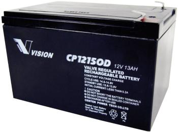 Vision Akkus CP12150D CP12150D olovený akumulátor 12 V 13 Ah olovený so skleneným rúnom (š x v x h) 151 x 101 x 98 mm pl