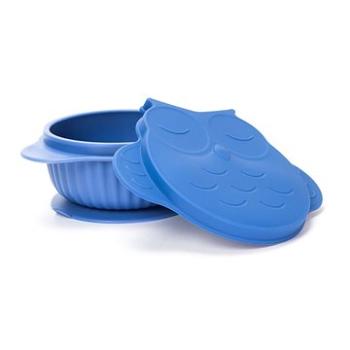 innoGIO silikónová miska s vekom GIOfresh Owl Blue (5903317816317)