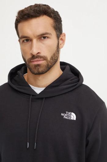 Mikina The North Face Essential Hoodie pánska, čierna farba, s kapucňou, jednofarebná, NF0A89ESJK31