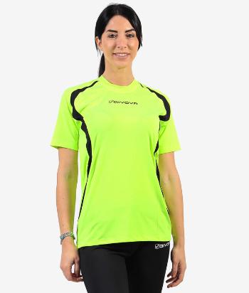 RUNNING SHIRT GIALLO FLUO/NERO Tg. XL