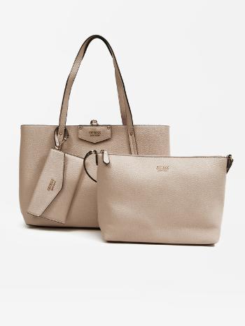 Guess Eco Brenton Tote Kabelka Béžová