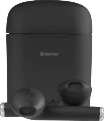 Denver TWE-46 Bluetooth, true Wireless Hi-Fi štupľové slúchadlá do uší  čierna