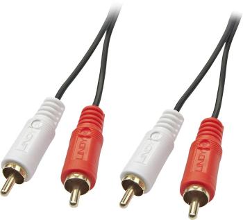 LINDY 35660 cinch audio prepojovací kábel [2x cinch zástrčka - 2x cinch zástrčka] 1.00 m čierna