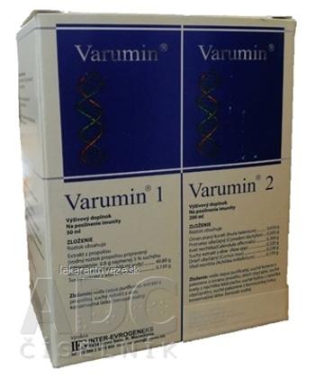 Varumin 1 a Varumin 2 perorálny roztok, 50 ml + 200 ml, 1x1 set